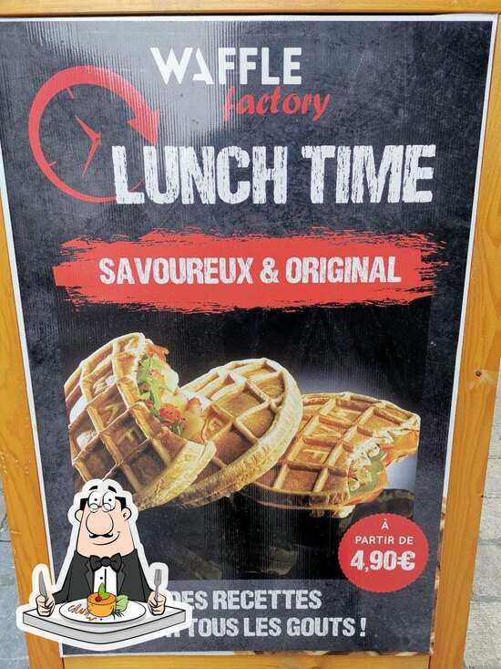 Menu at Waffle Factory, Liège