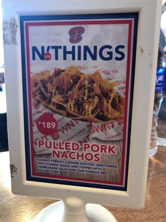 Menu at Buffalo Wings and Things restaurant, Naga