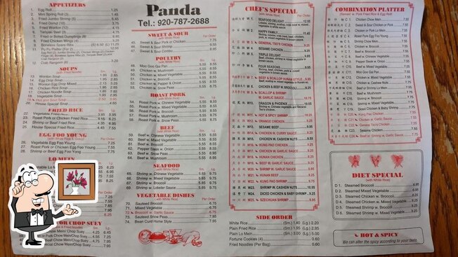 Panda Restaurant, Wautoma - Restaurant menu, prices and reviews