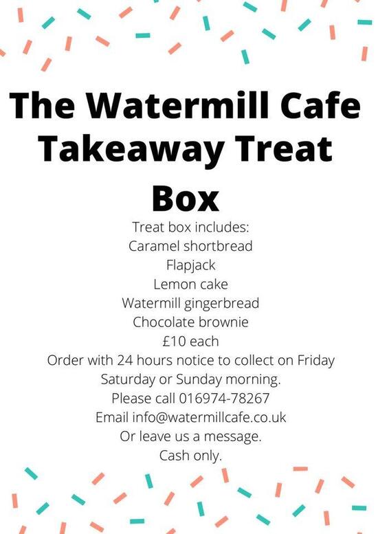Menu at Watermill Café cafe, Caldbeck, Priest's Mill