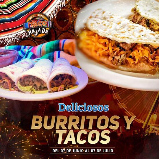 Menu at Taco Majada pub & bar, Torreón