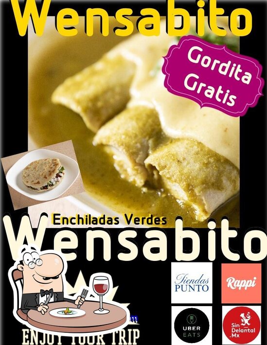 Menu at Wensabi Quesadillas gigantes fast food, Naucalpan, av Gustavo