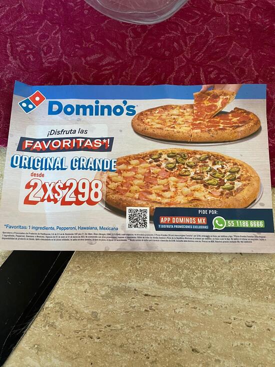 Domino's Bugambilias Reynosa restaurant, Reynosa Restaurant menu and