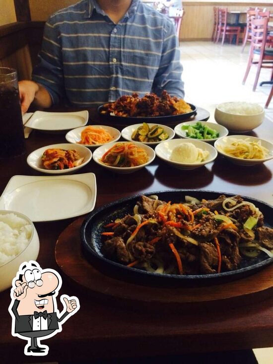 Menu at Korean BBQ, Greenville
