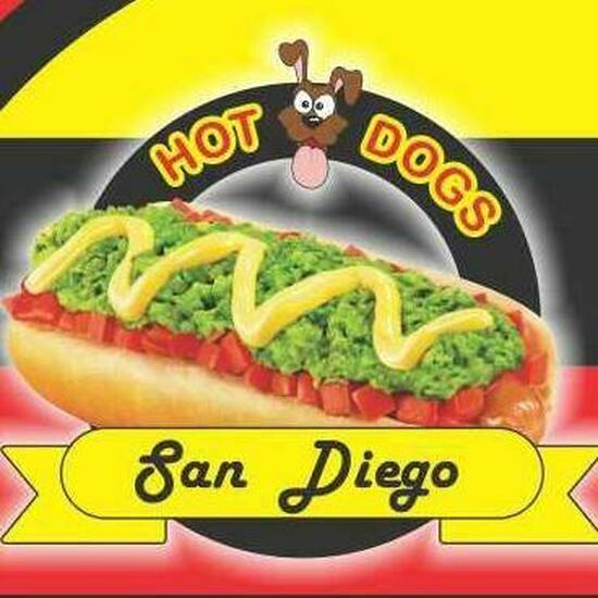 Menu at San Diego Hot Dogs restaurant, Bogotá
