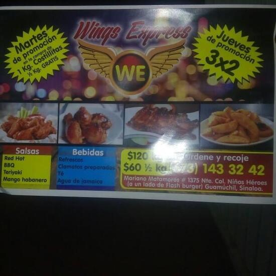 Carta de Wings Express Guamuchil, Guamúchil