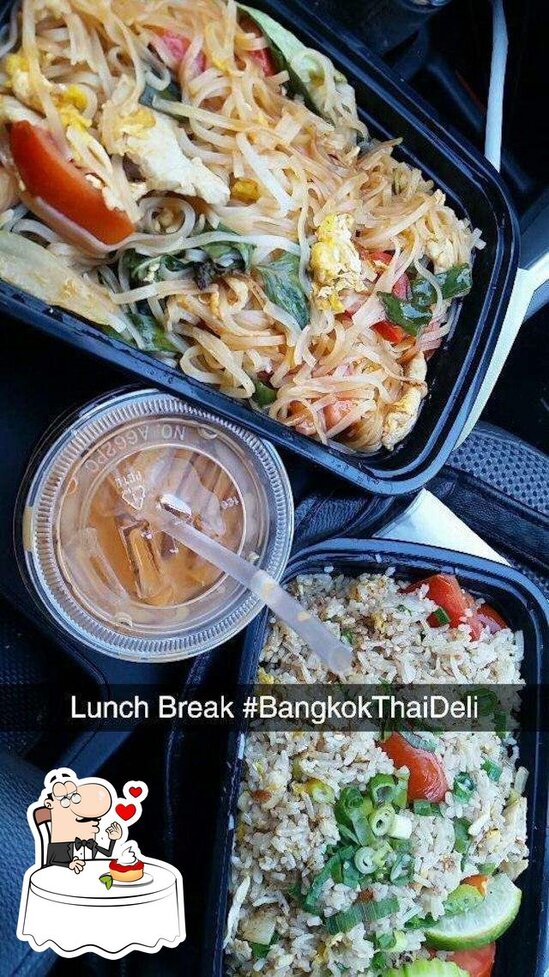 Menu at Bangkok Thai Deli restaurant, Saint Paul