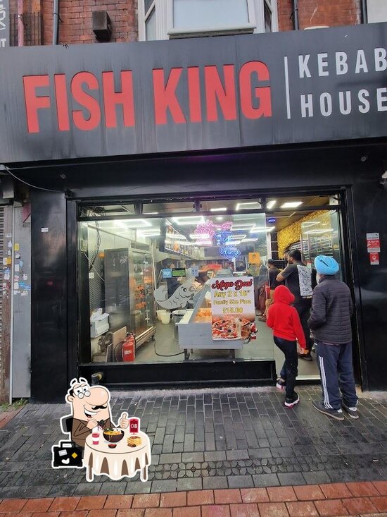 Menu at Fish King Kebab House pizzeria, Smethwick