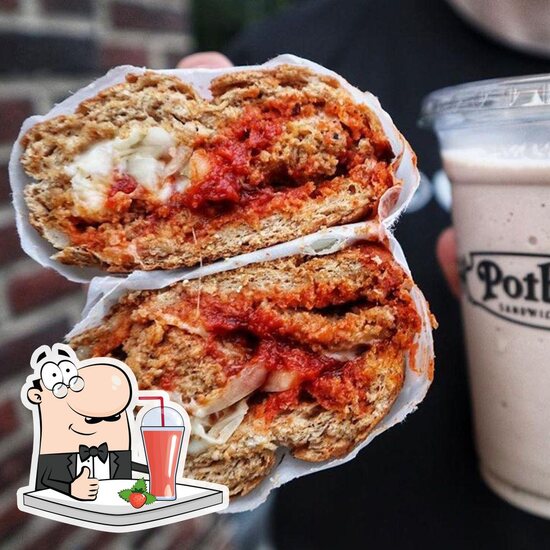Menu at Potbelly fast food, Indianapolis