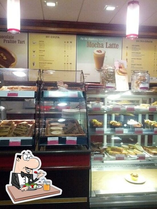 Menu at Costa Coffee, Southampton, Rownhams Eastbound Motorway Services