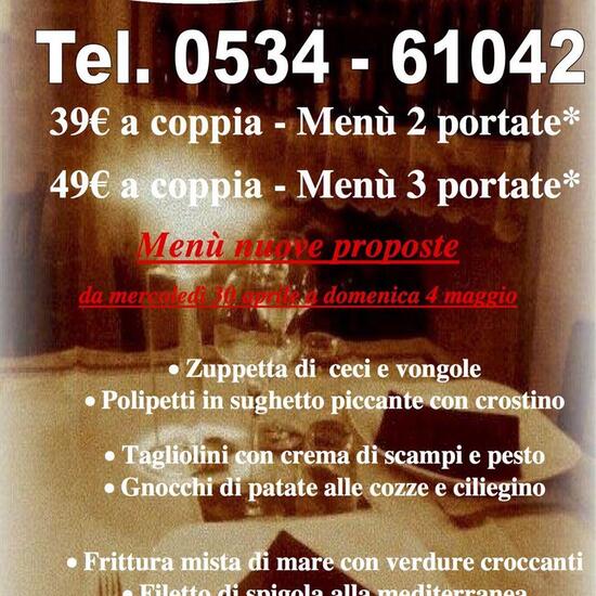 Menu da Ristorante Le Salette, Ponte della Venturina