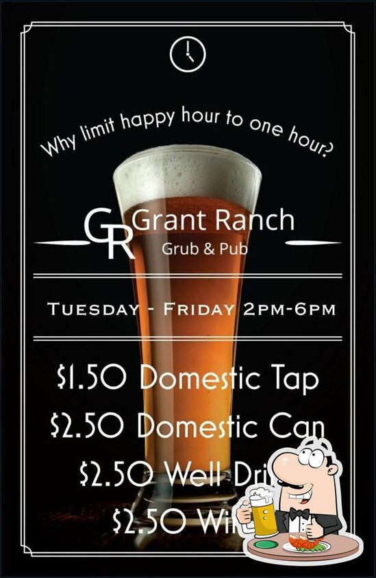 Menu at Grant Ranch Grub & Pub, Sigourney