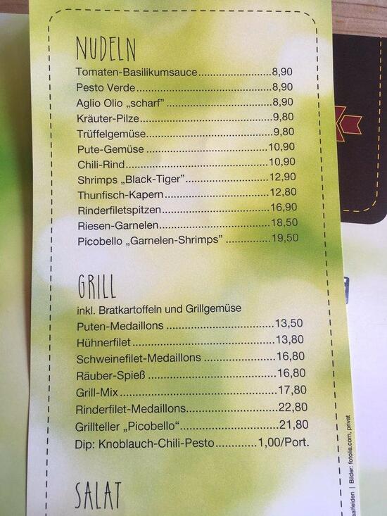 Speisekarte von Picobello Street Food fast Food, Saalfelden am