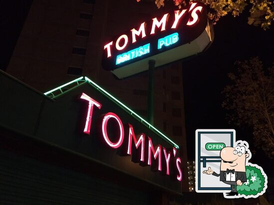 Menu at tommys bar, Benidorm