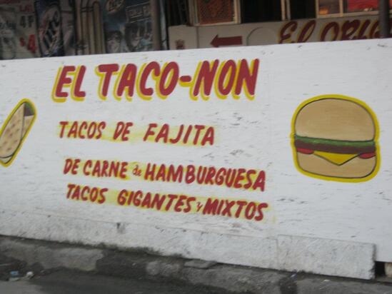 Menu at Taco Non de Doña Sara restaurant, Valle Hermoso