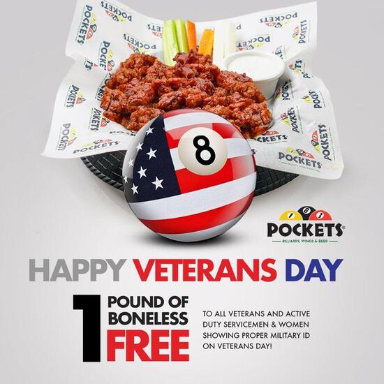 Pockets Billiards, Wings & Beer, 13650 Eastlake Blvd in Horizon City