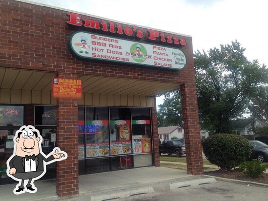 Menu at Emilio's Pizza pizzeria, Burbank, S Harlem Ave