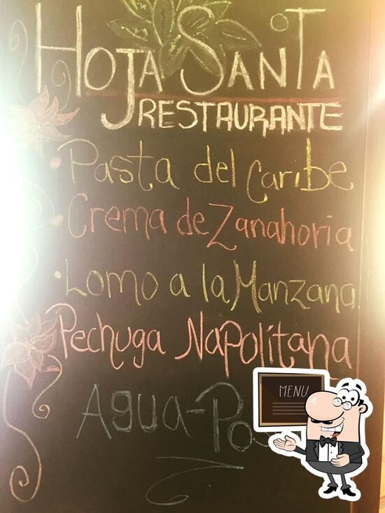 Menu at Hoja Santa Restaurante, Mexico