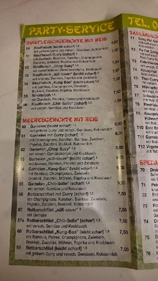 Speisekarte von Dong Do restaurant, Kaisersesch