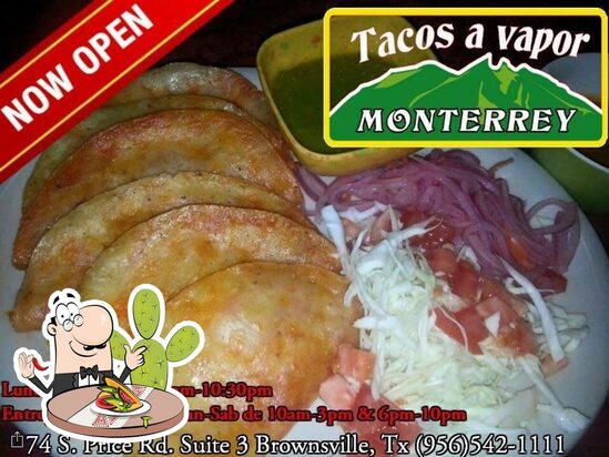 Carta del restaurante Tacos Al Vapor Estilo Monterrey, Brownsville, 74 S  Price Rd Suite 3