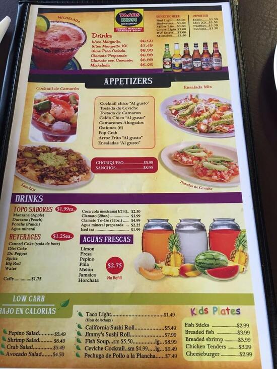 Delightful Discoveries At Tacos Kissi Restaurant Menu