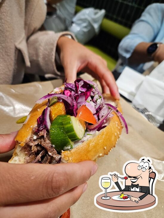 Menu at Baba Döner restaurant, Helsinki