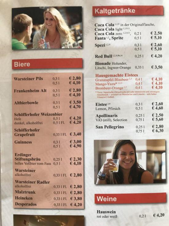 Speisekarte Von Cafe Extrablatt Unna Unna Markt 1