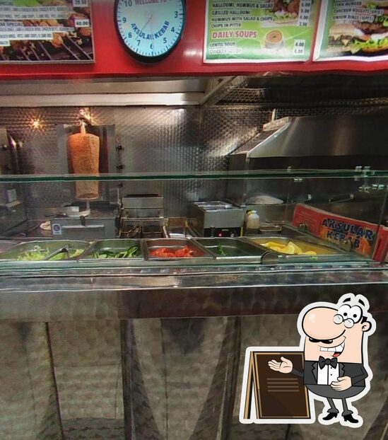 Menu at Aksular Kebab in Tottenham restaurant, London