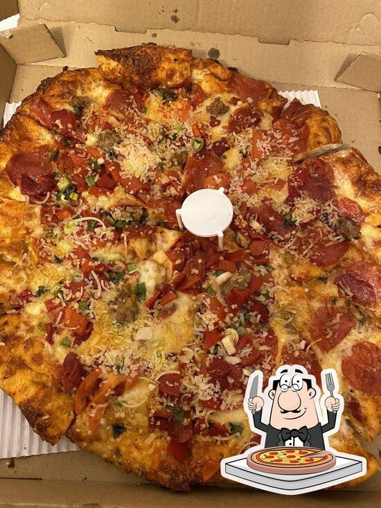 Menu at MenEd's pizzeria, Sanger, Jensen Ave