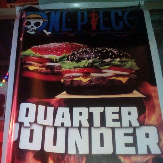 Menu at One Piece Quarter Pounder Burger Grilled restaurant, Caloocan