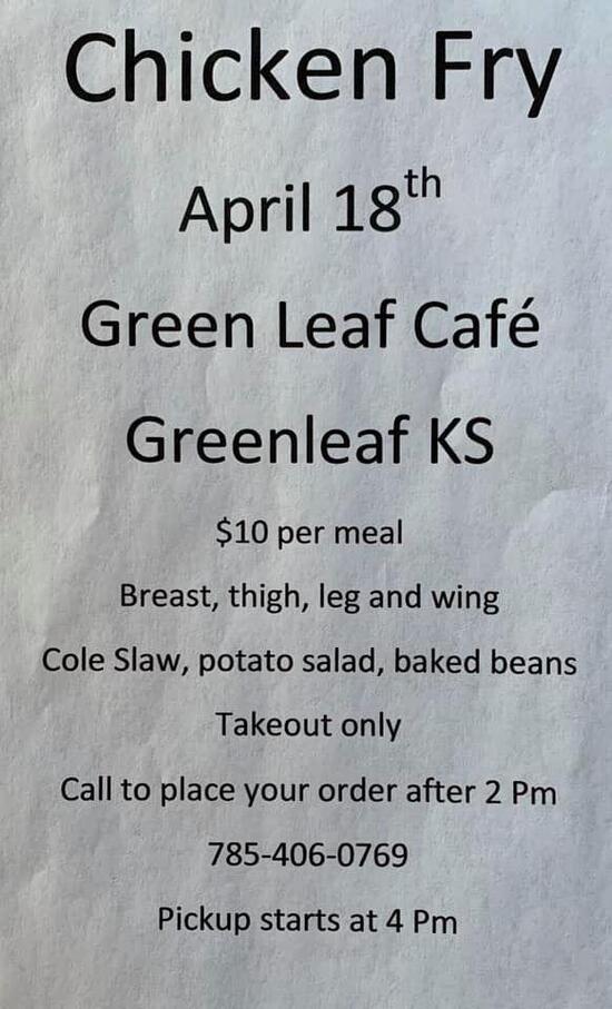 Menu at Green Leaf Cafe, Greenleaf