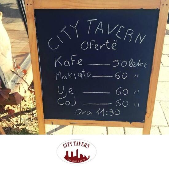 Speisekarte von City Grill restaurant, Tirana
