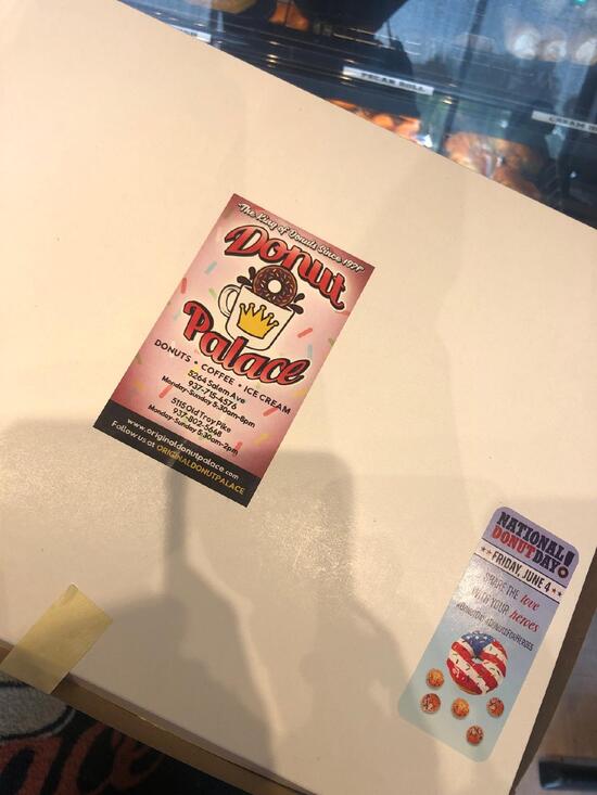 Menu at Donut Palace, Huber Heights, Old Troy Pike