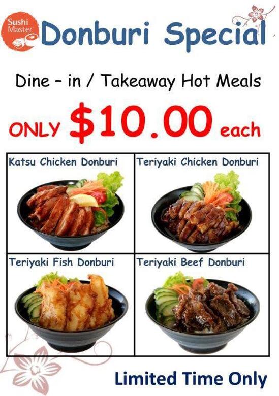 Menu at Sushi Master & DancinWok restaurant, Ellenbrook