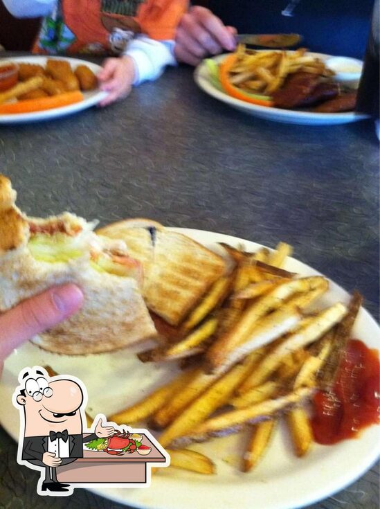 Menu at Tom's Diner restaurant, Lockport