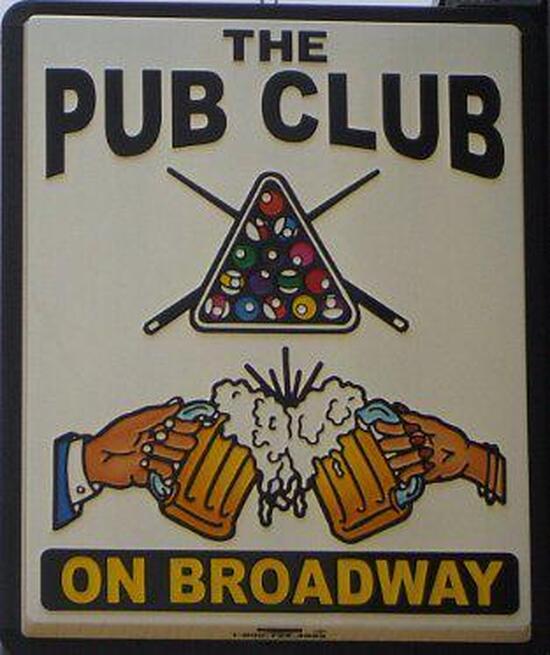 Menu at The Pub Club, Johnston City