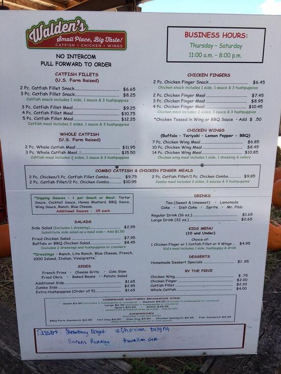 Menu At Walden S Restaurant Covington   R670 Waldens Menu 