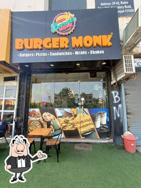 Menu at Burger monk, Sonipat