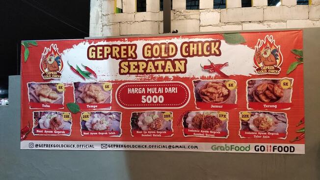 Ayam geprek gold chick