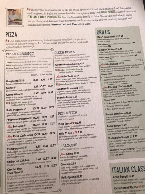 menu-at-bella-italia-restaurant-blackpool