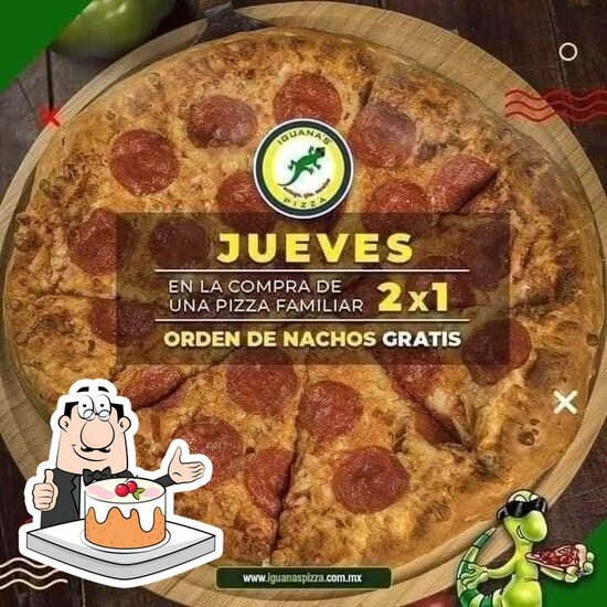 Carta del restaurante Iguana's Pizza, Celaya, Francisco Juárez 604