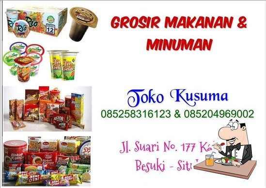 Menu at Makanan dan minuman restaurant, Besuki