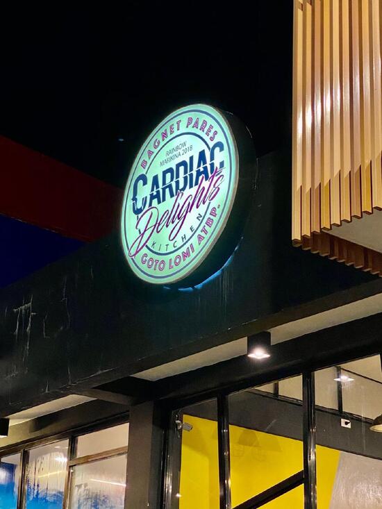 Menu at Cardiac Delights restaurant, Marikina