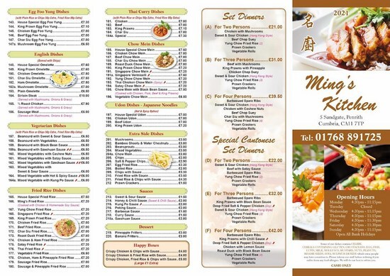 Menu At Ming S Kitchen Restaurant Penrith   R6c0 Mings Kitchen Menu 2022 09 7 