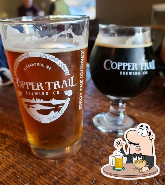 Menu at Copper Trail Brewing restaurant, Alexandria
