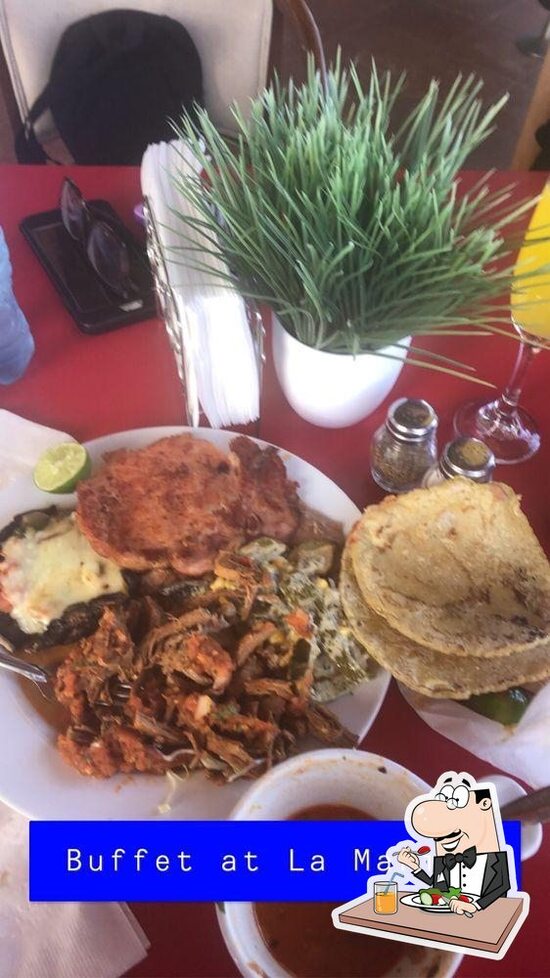 Menu at La Marina restaurant, Ensenada, Baja Cove Beach