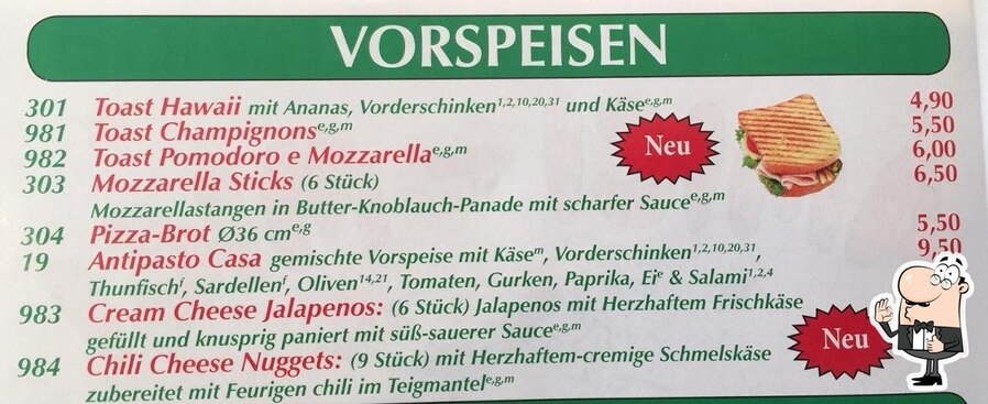 Speisekarte Von Pizzeria Amici Mici Homburg