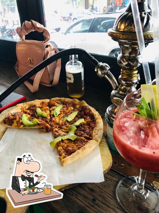 Menu at Shisha Hut restaurant, Cape Town