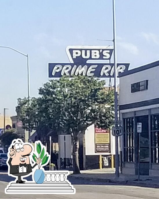 Menu at Pub's Prime Rib, Salinas