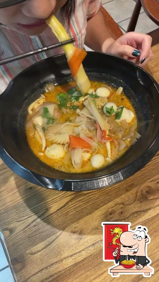 Menu at YGF Malatang hotpot restaurant, Winnipeg